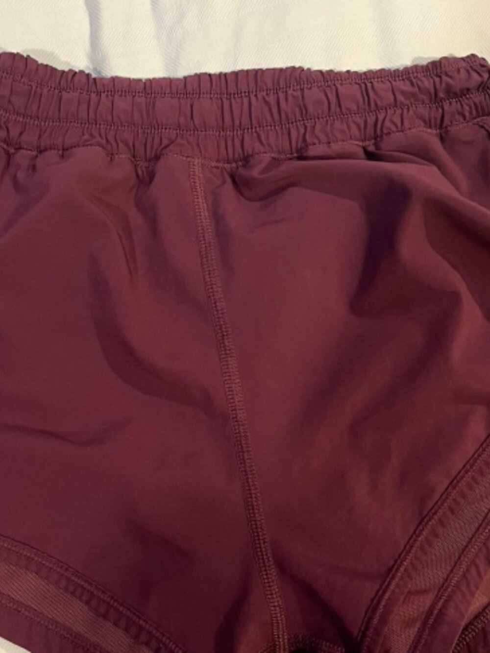 Lululemon shorts- SET OF 3 olive green, burgundy, red/pink - original style - Picture 5 of 9